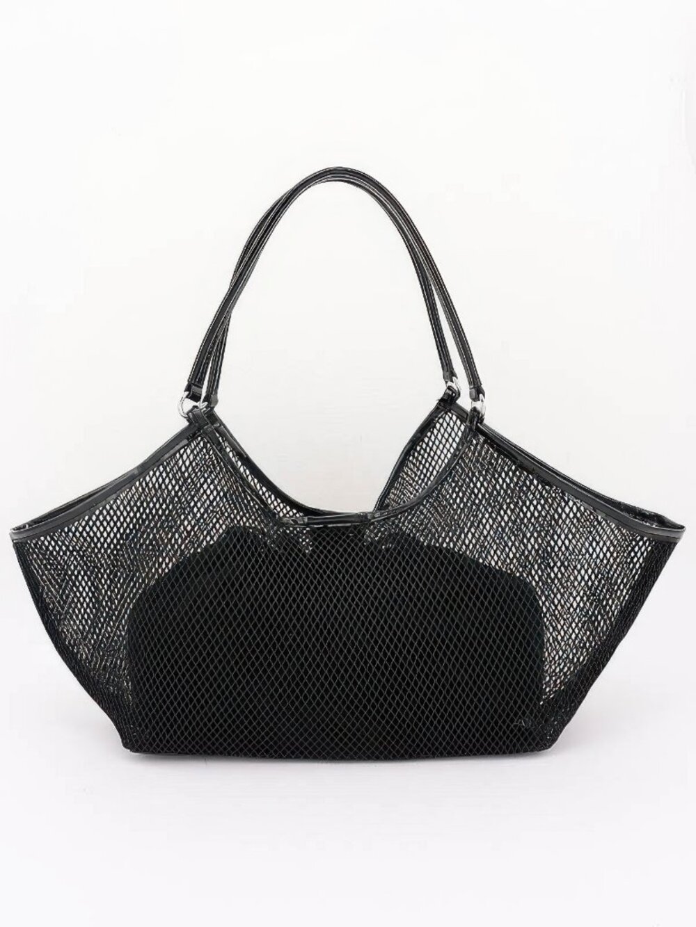 Mesh Tote Bag With Removable Liner